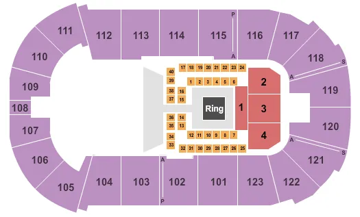 BOXING Seating Map Seating Chart