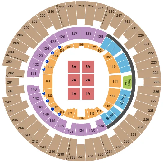 WRESTLING Seating Map Seating Chart