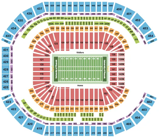FOOTBALL 2 Seating Map Seating Chart