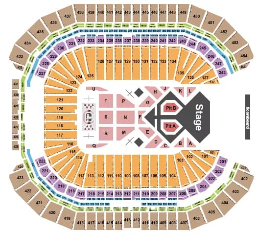 USHER Seating Map Seating Chart