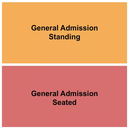 GA STANDING SEATED Seating Map Seating Chart