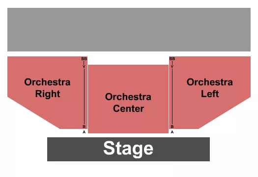 ENDSTAGE NO BALC Seating Map Seating Chart