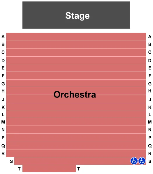 STATESIDE AT PARAMOUNT THEATRE TX END STAGE Seating Map Seating Chart