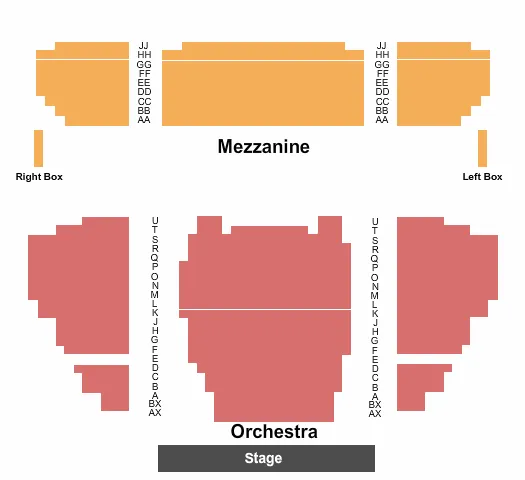 ENDSTAGE Seating Map Seating Chart