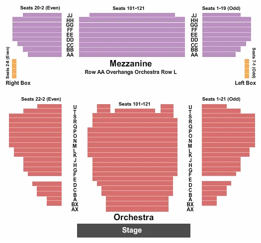 ENDSTAGE 1 Seating Map Seating Chart