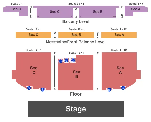 FULL HOUSE Seating Map Seating Chart