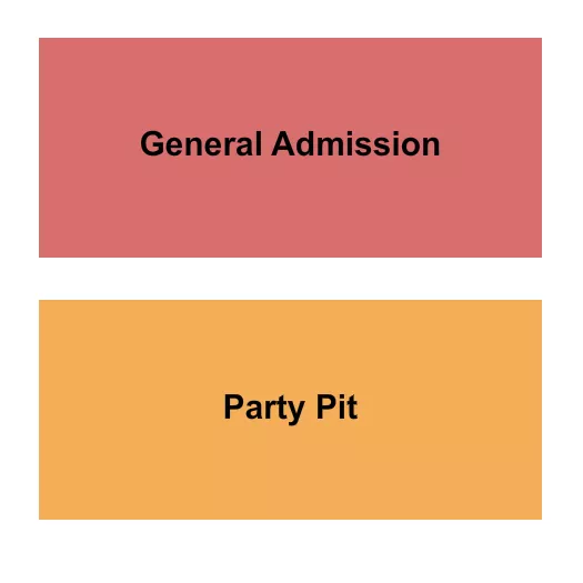 GA PARTY PIT Seating Map Seating Chart