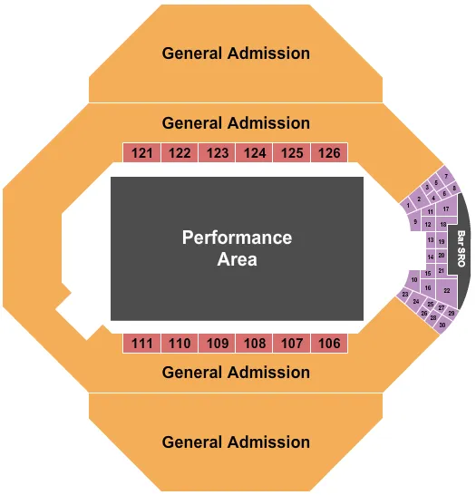 ARENACROSS Seating Map Seating Chart
