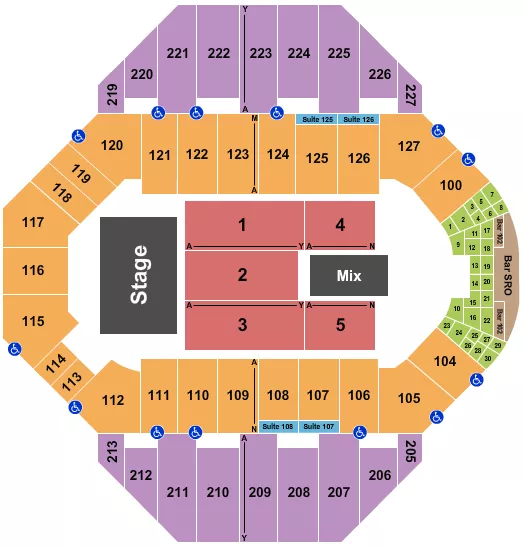 ENDSTAGE 4 Seating Map Seating Chart