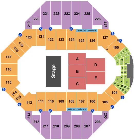HALF HOUSE Seating Map Seating Chart