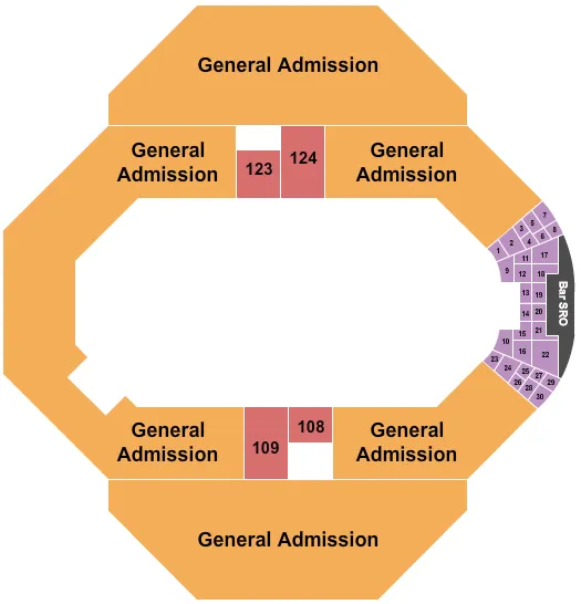 MONSTER TRUCK NITRO TOUR Seating Map Seating Chart