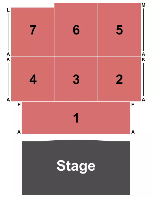 ENDSTAGE Seating Map Seating Chart