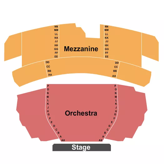 STUDIO 54 NY END STAGE Seating Map Seating Chart