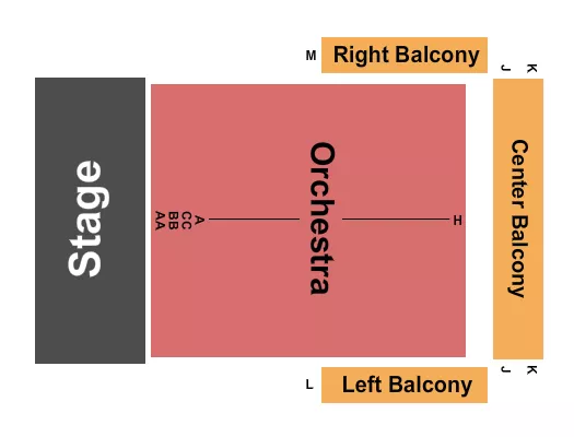 ENDSTAGE 2 Seating Map Seating Chart