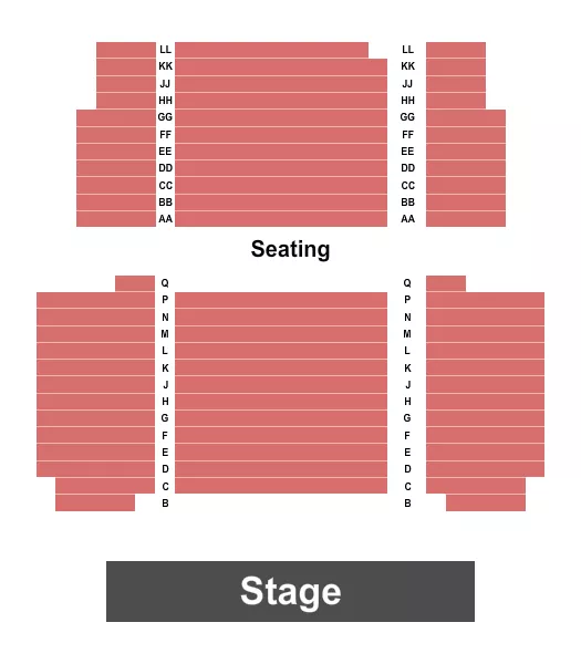 ENDSTAGE Seating Map Seating Chart