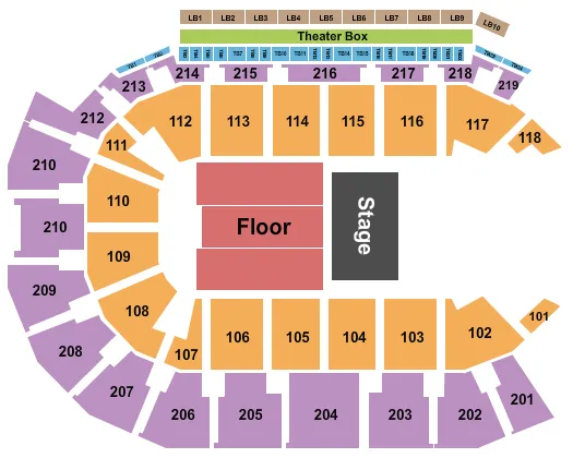 HALF HOUSE CONCERT Seating Map Seating Chart
