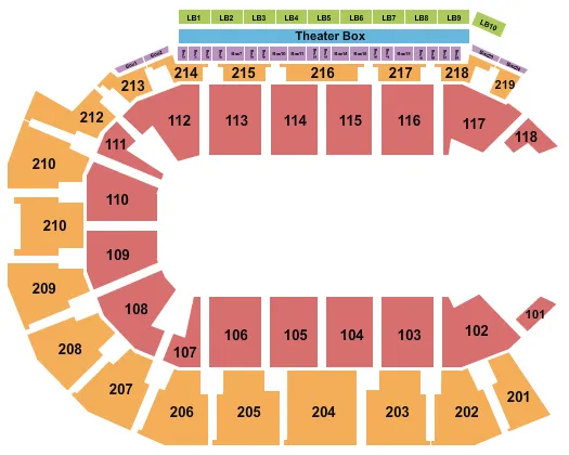 RODEO 2 Seating Map Seating Chart