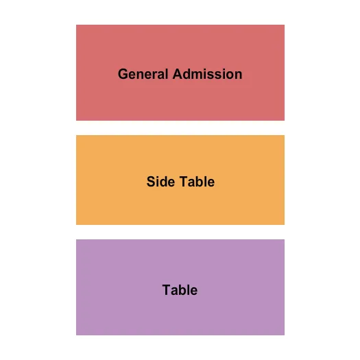 GA SIDE TABLE TABLE Seating Map Seating Chart