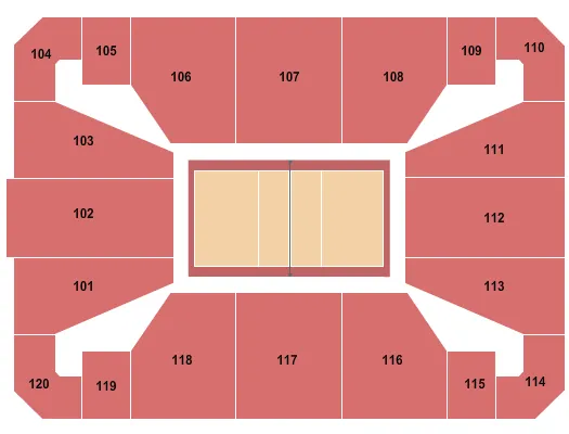 VOLLEYBALL Seating Map Seating Chart