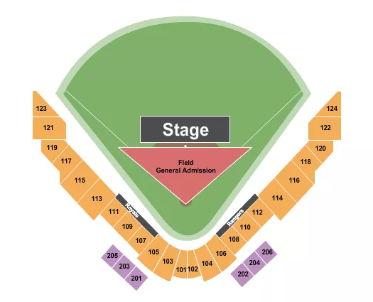 ENDSTAGE GA Seating Map Seating Chart