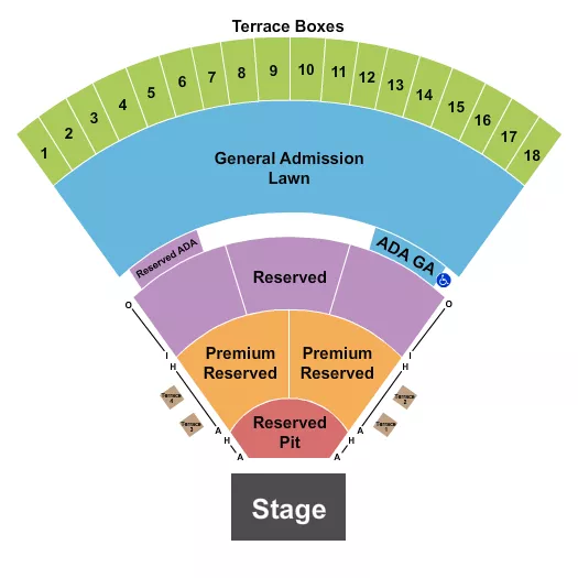 ENDSTAGE RSV PIT Seating Map Seating Chart