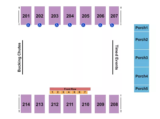 SDSU RODEO Seating Map Seating Chart