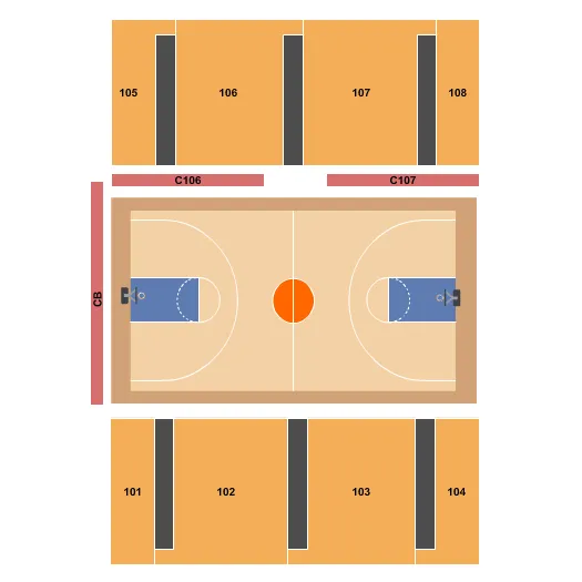 BASKETBALL Seating Map Seating Chart