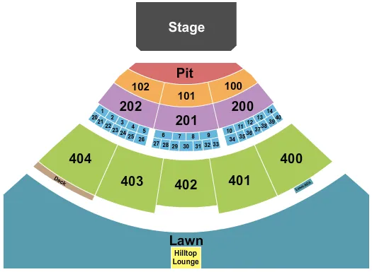 ENDSTAGE GA PIT Seating Map Seating Chart