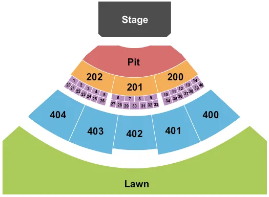 ENDSTAGE GA PIT 2 Seating Map Seating Chart