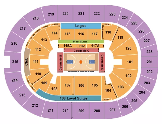 BASKETBALL FIBA Seating Map Seating Chart