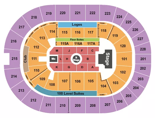 MELANIE MARTINEZ Seating Map Seating Chart