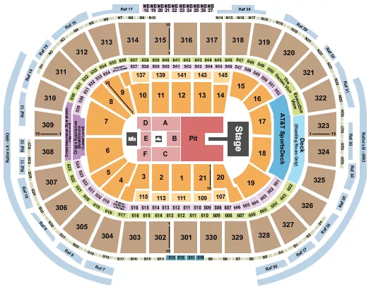 ALEX WARREN Seating Map Seating Chart