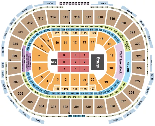 ANDREA BOCELLI Seating Map Seating Chart