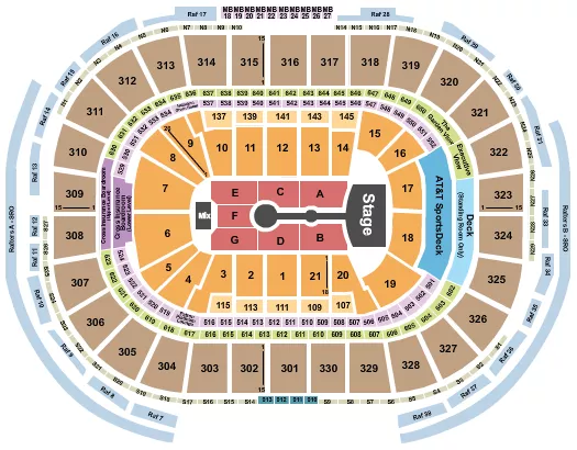 ARIANA GRANDE Seating Map Seating Chart