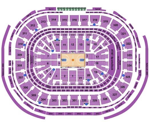 BASKETBALL RO Seating Map Seating Chart