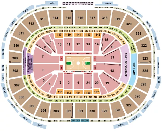 CELTICS Seating Map Seating Chart