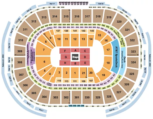 CENTERSTAGE Seating Map Seating Chart