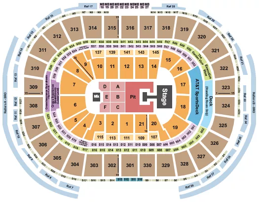 DEMI LOVATO Seating Map Seating Chart