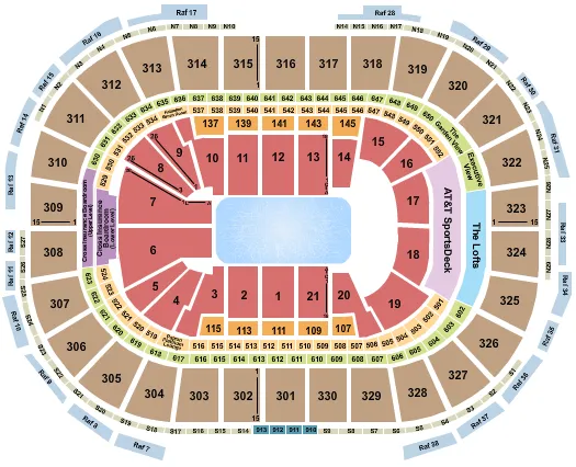 DISNEY ON ICE Seating Map Seating Chart