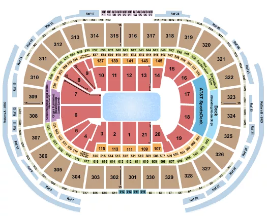 DISNEY ON ICE Seating Map Seating Chart