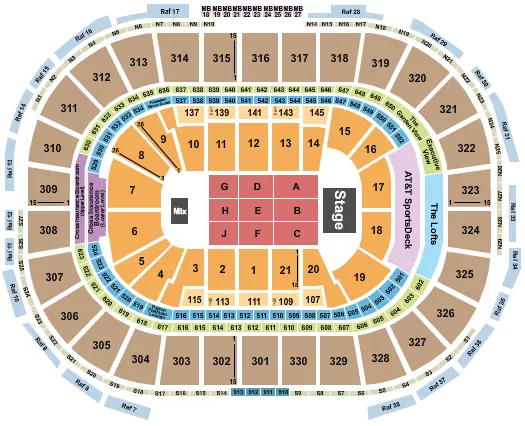 ENDSTAGE 2A Seating Map Seating Chart