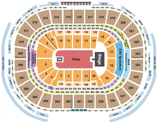 ENDSTAGE GA FLOOR 2 Seating Map Seating Chart