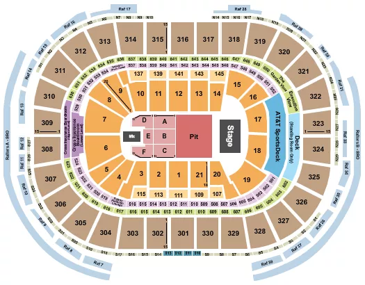 ENDSTAGE GA PIT 3 Seating Map Seating Chart