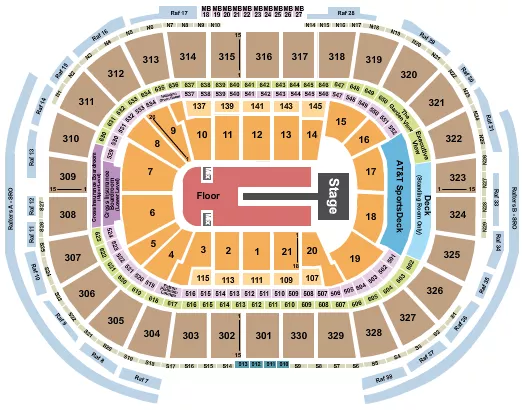FLORENCE AND THE MACHINE Seating Map Seating Chart