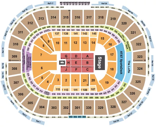 GABRIEL IGLESIAS Seating Map Seating Chart