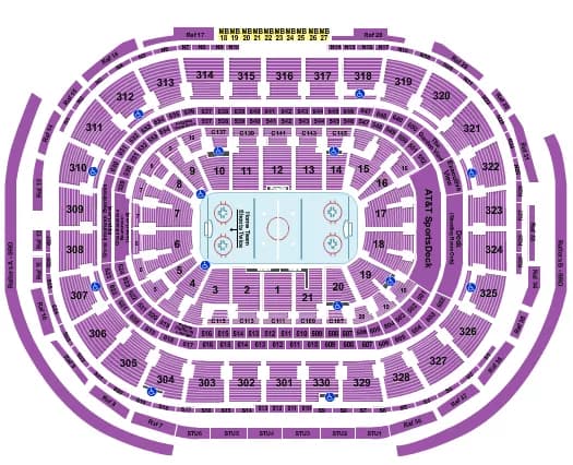 HOCKEY ROW Seating Map Seating Chart