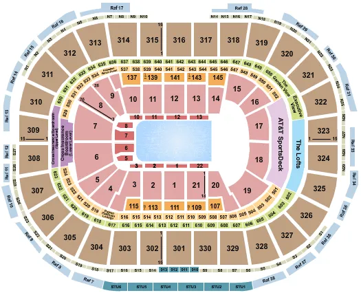 ICE SHOW Seating Map Seating Chart