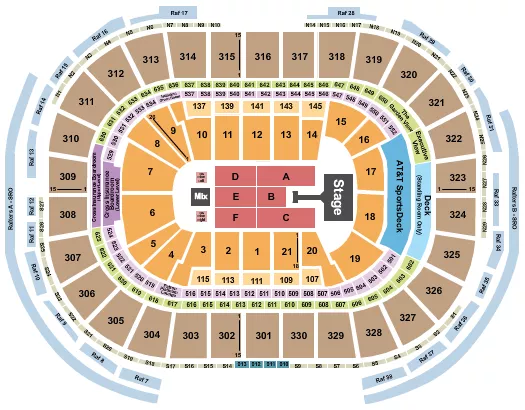JONAS BROTHERS 1 Seating Map Seating Chart