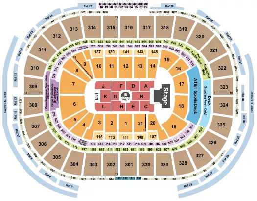 MELANIE MARTINEZ Seating Map Seating Chart