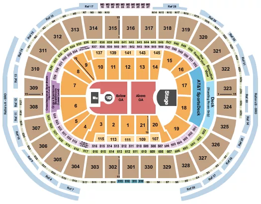 PHOEBE BRIDGERS Seating Map Seating Chart